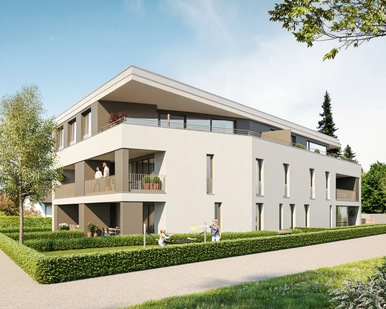 Wohnanlage Enderstraße Altach, moderne Architektur